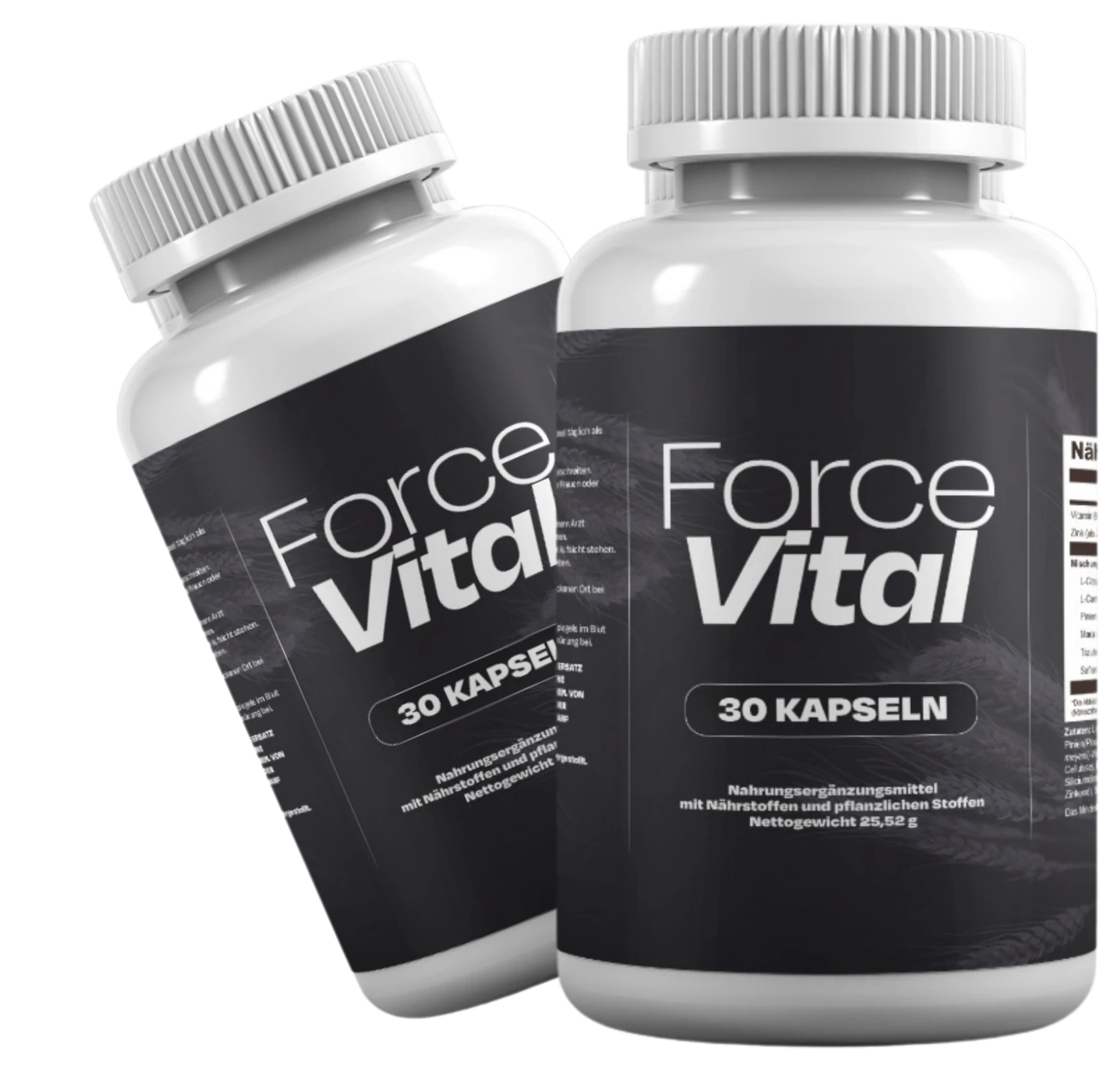 ForceVital Flaschen für den deutschen Review